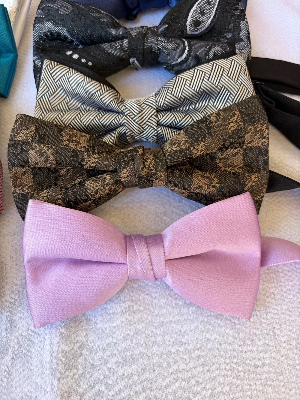 Bundle of 10 assorted pre made bow ties combo 14